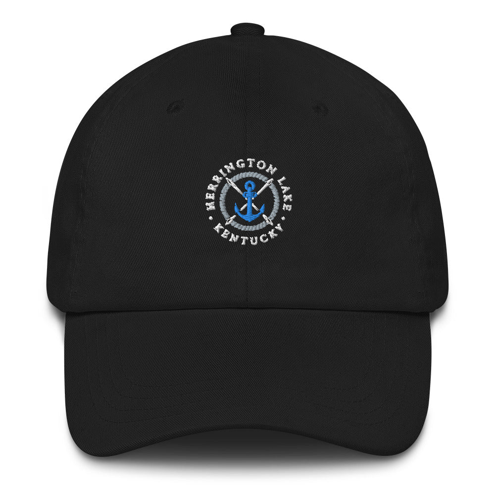 Classic Embroidered Herrington Lake Anchor Logo Dad Hat