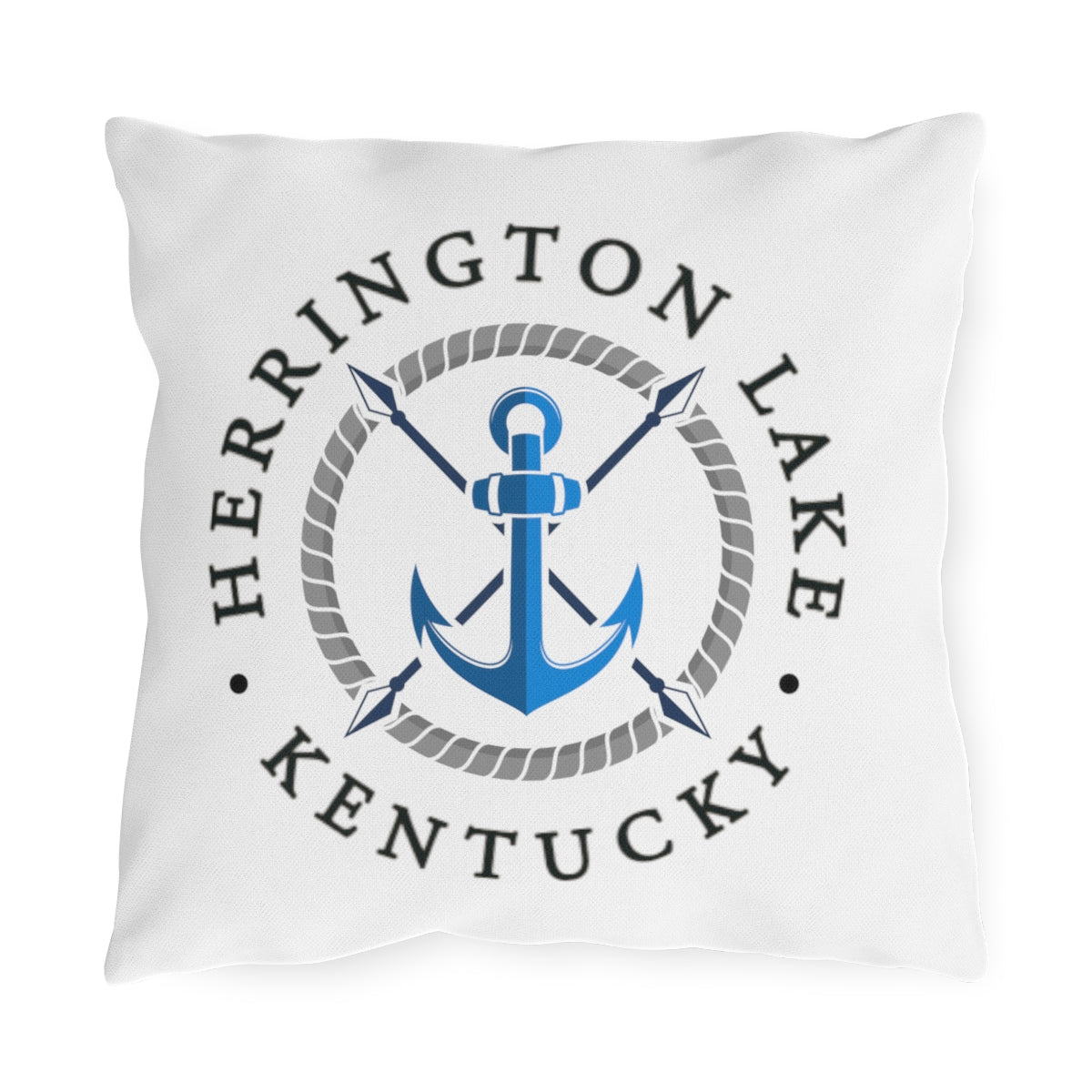 Herrington Lake Anchor Outdoor Pillows in White