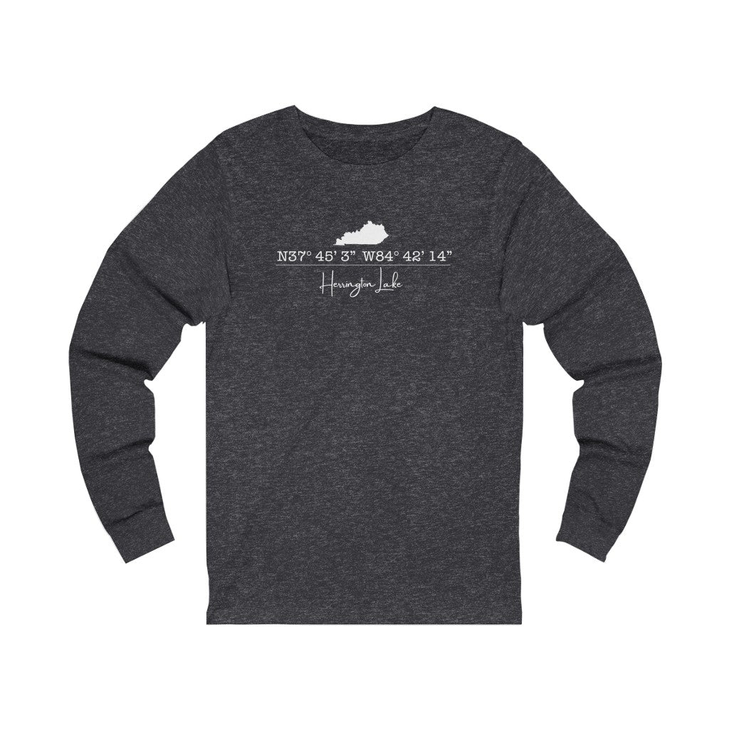 Herrington Lake Coordinates Jersey Long Sleeve Tee