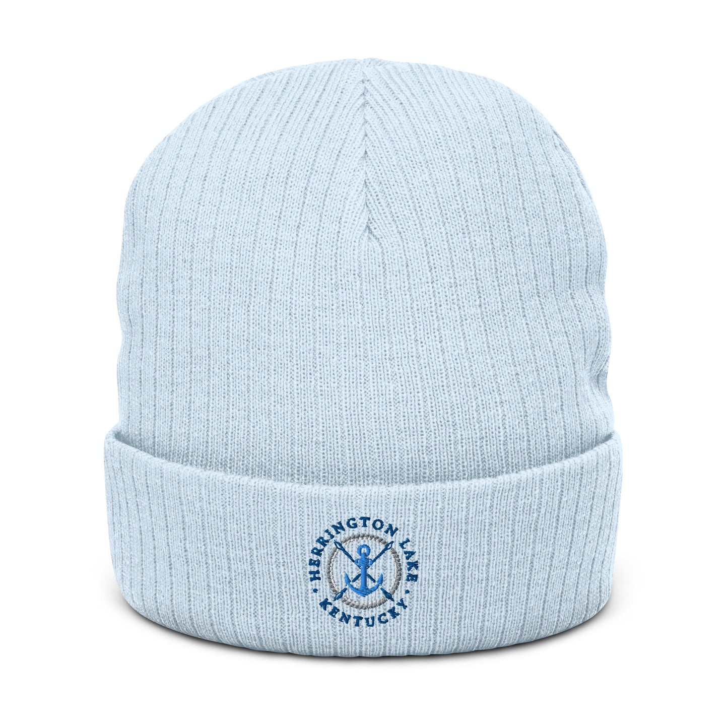 Herrington Lake Anchor Ribbed Knit Beanie