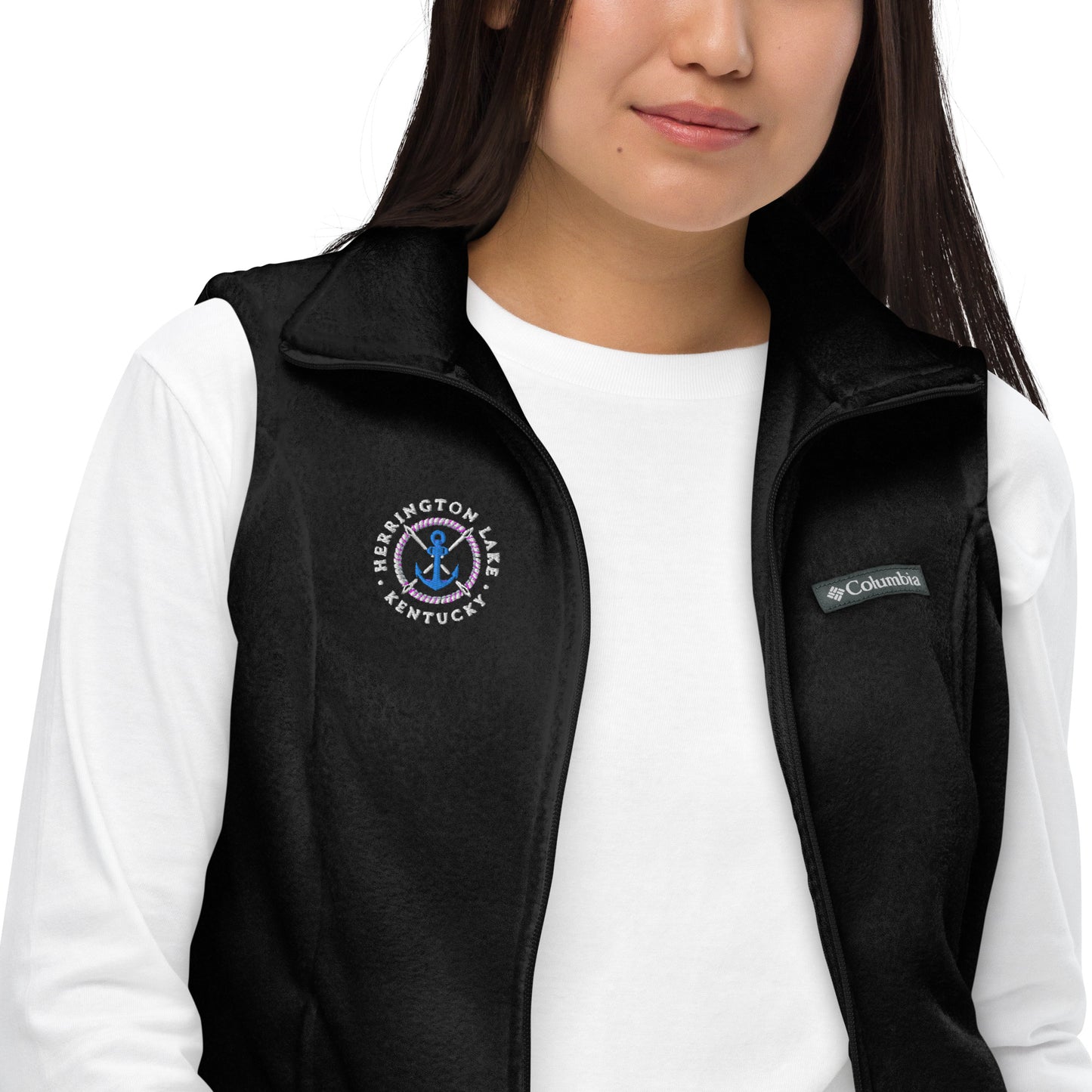 Women’s Herrington Lake Anchor Logo Columbia® Fleece Vest