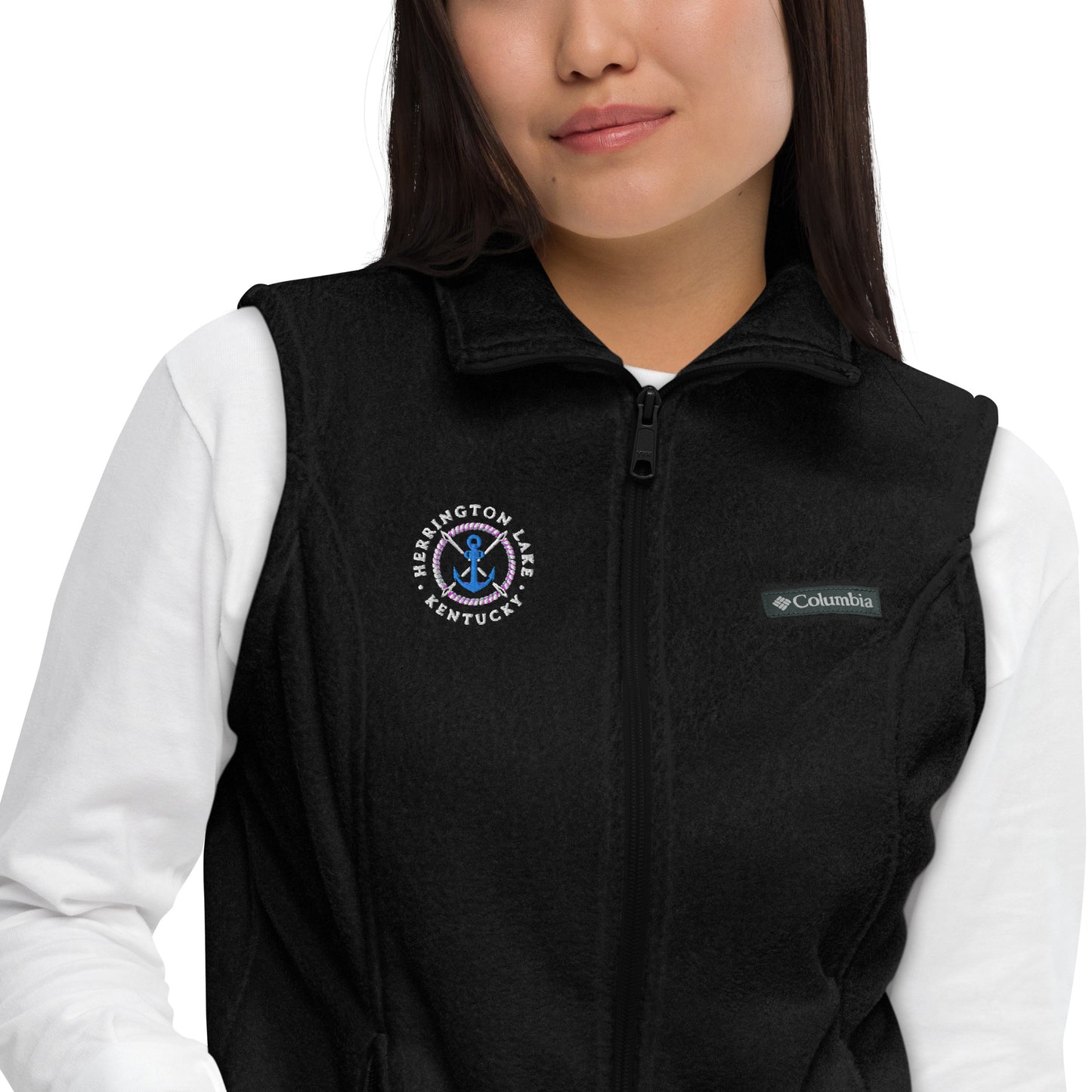 Women’s Herrington Lake Anchor Logo Columbia® Fleece Vest