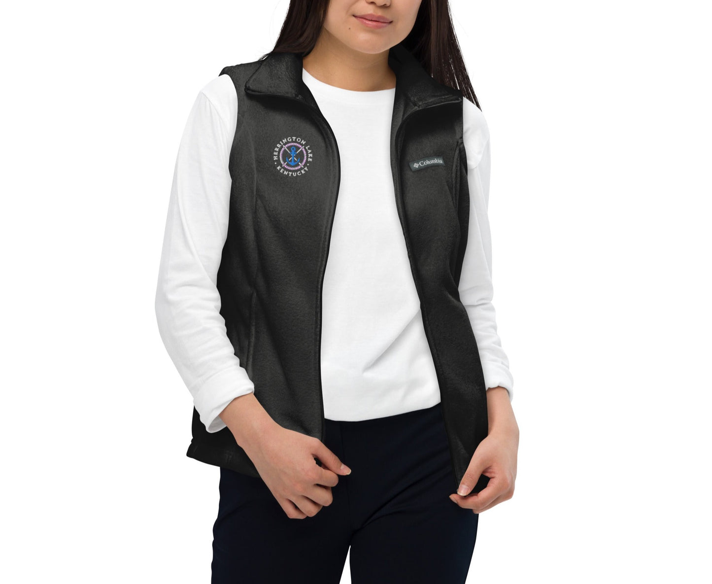 Women’s Herrington Lake Anchor Logo Columbia® Fleece Vest