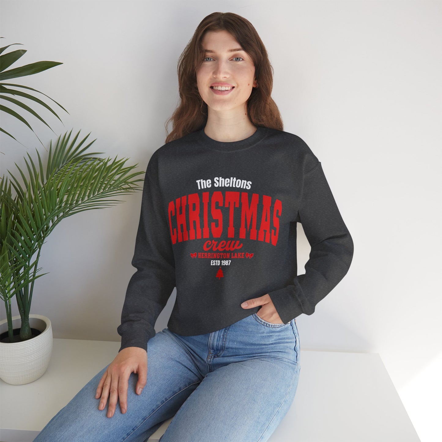 Personlized Custom Herrington Lake Christmas Crew Unisex Heavy Blend™ Crewneck Sweatshirt