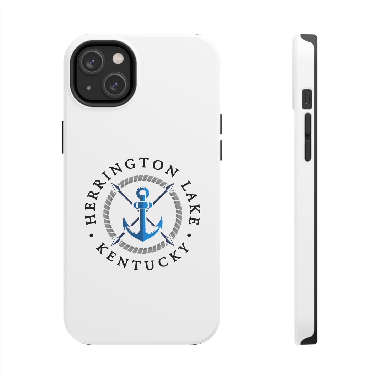 Herrington Lake Nautical Tough Phone Cases, White