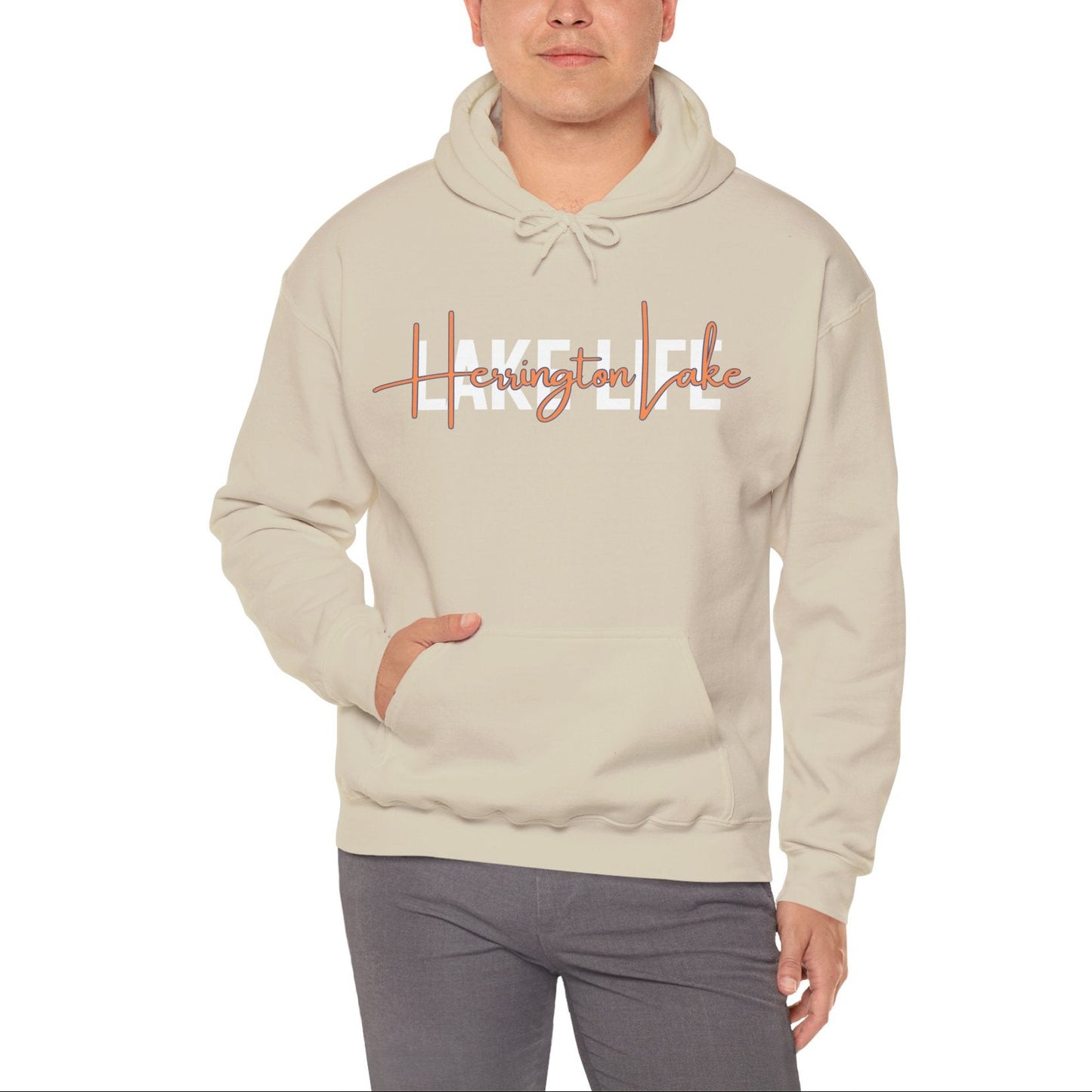 The Herrington Lake Life "Stack" Collection Unisex Heavy Blend™ Hooded Sweatshirt