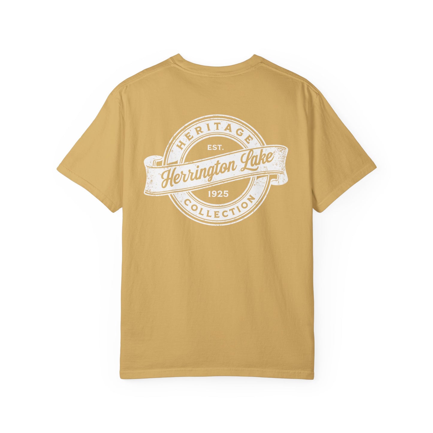 Vintage Herrington Lake Heritage Collection Premium Garment-Dyed Comfort Colors TShirt (Double-Sided Print)