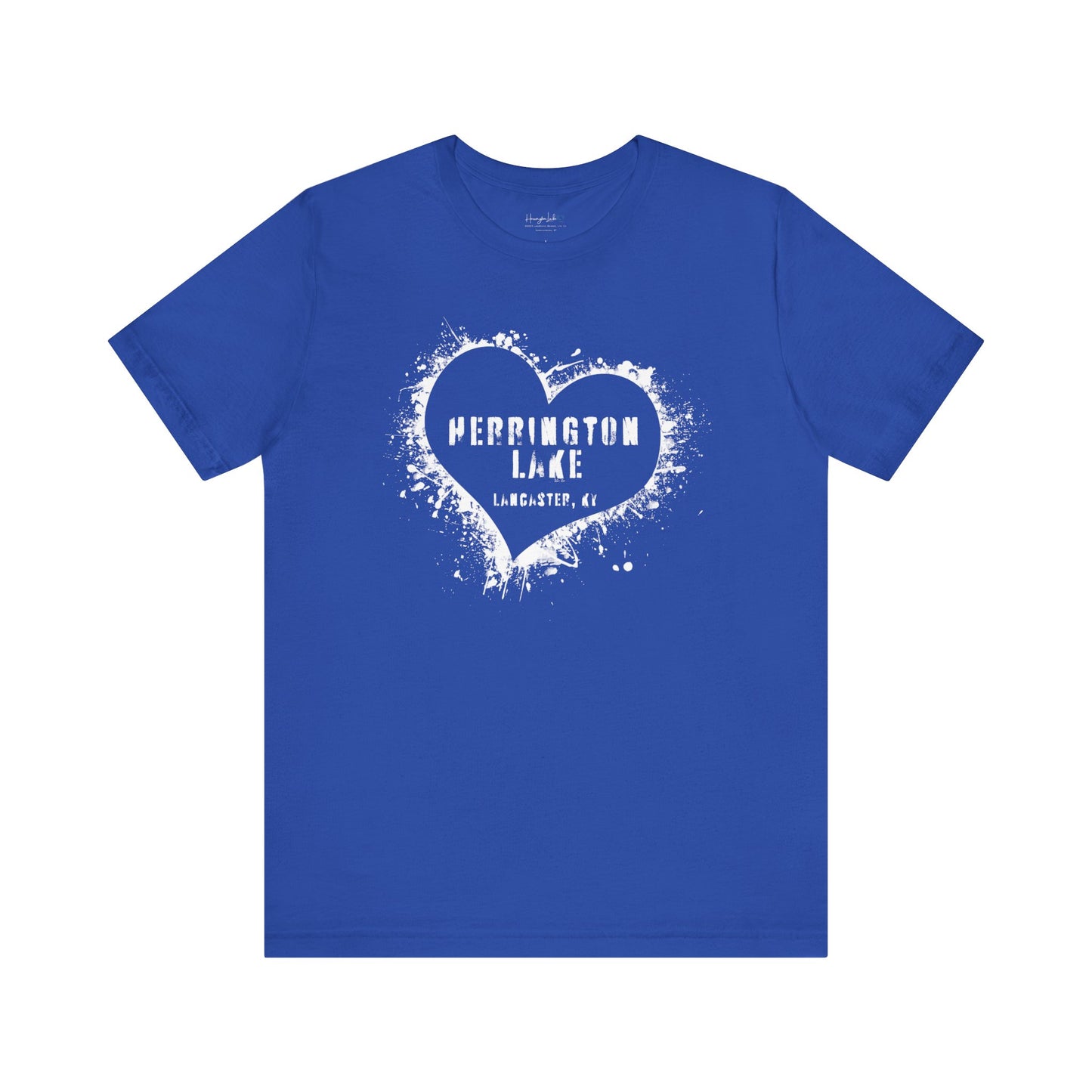 Herrington Lake Heart & Hometown Jersey Knit Cotton Tee (Lancaster, KY)