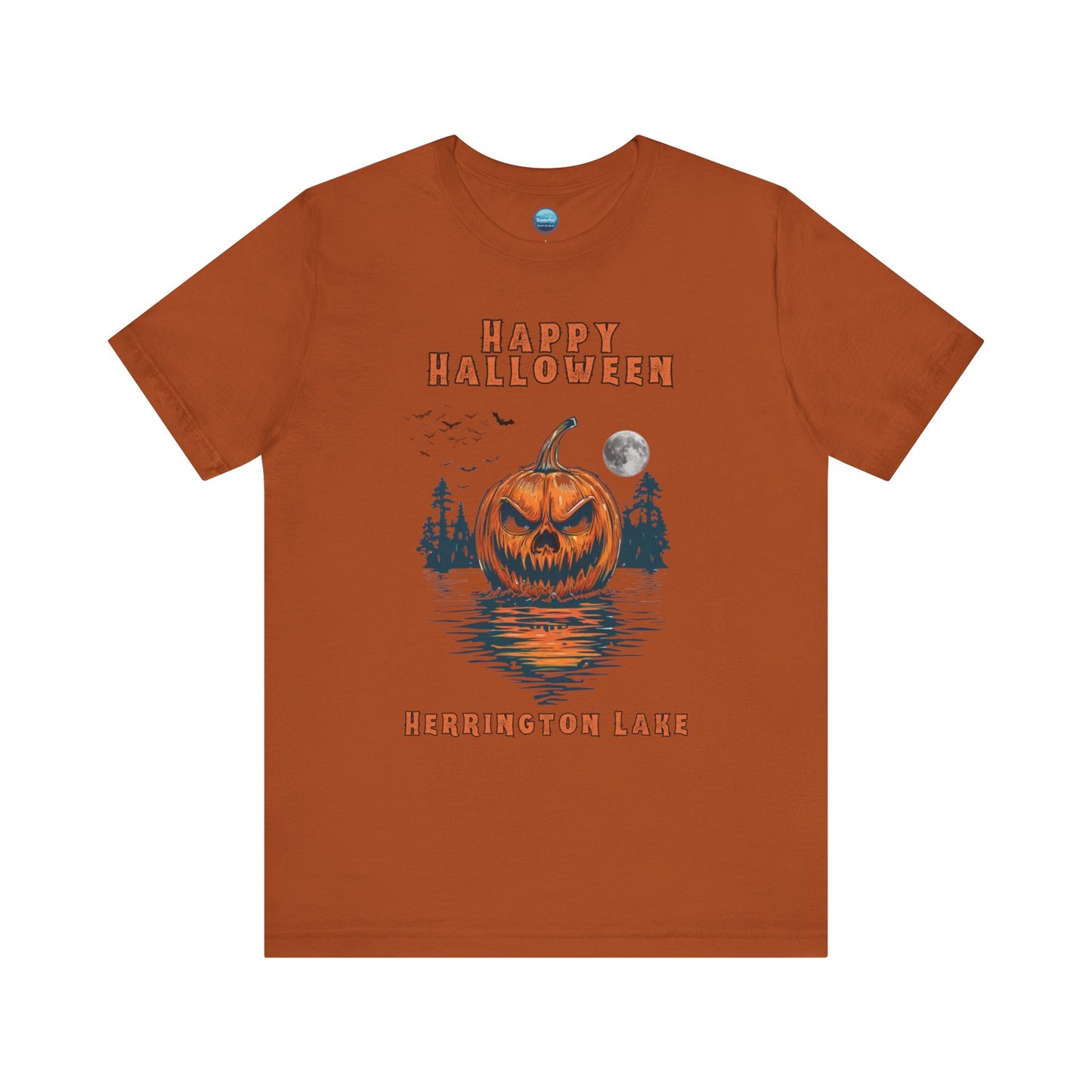 HAPPY HALLOWEEN From Herrington Unisex Jersey Knit Cotton Short Sleeve Tee