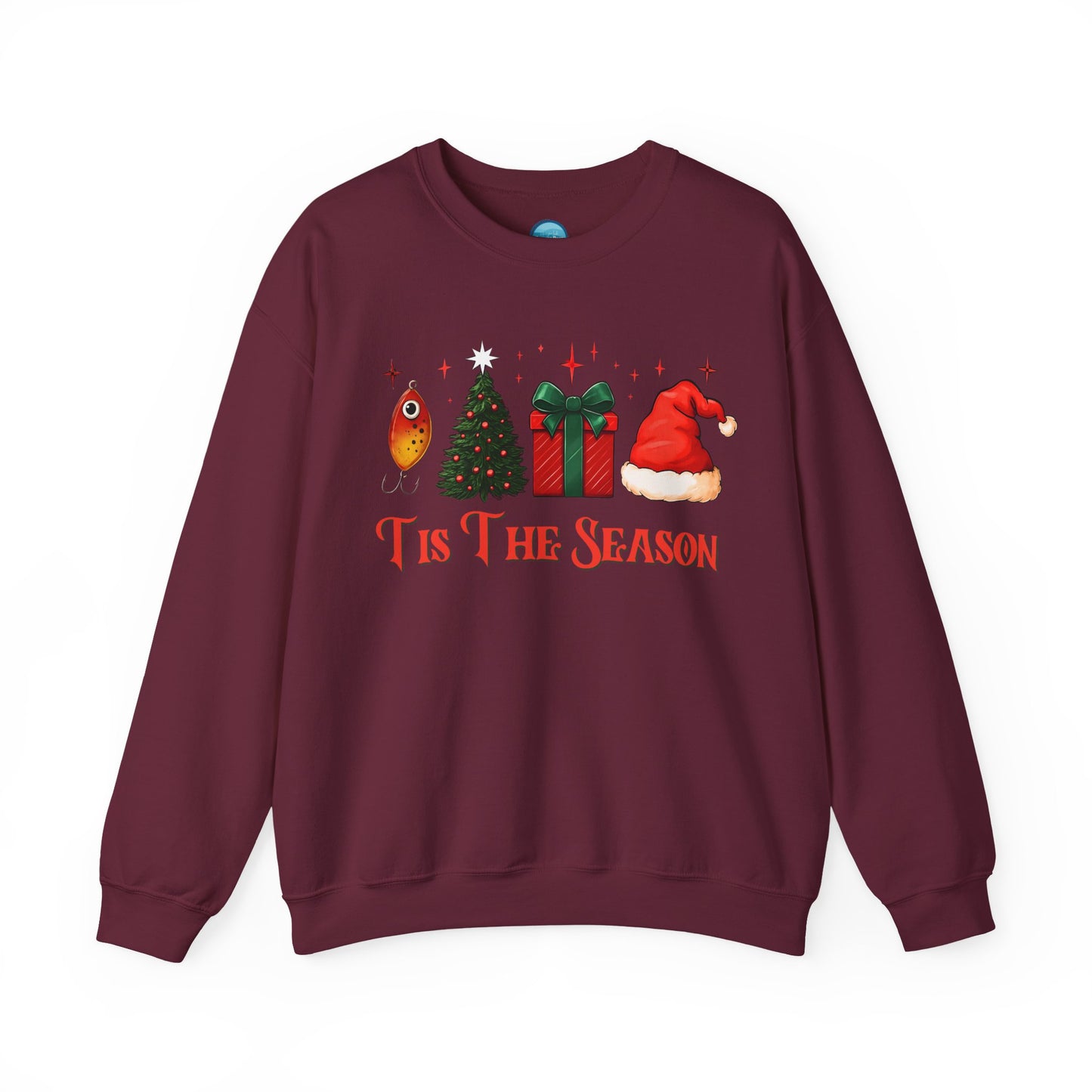 Angler's Christmas Unisex Heavy Blend™ Crewneck Sweatshirt
