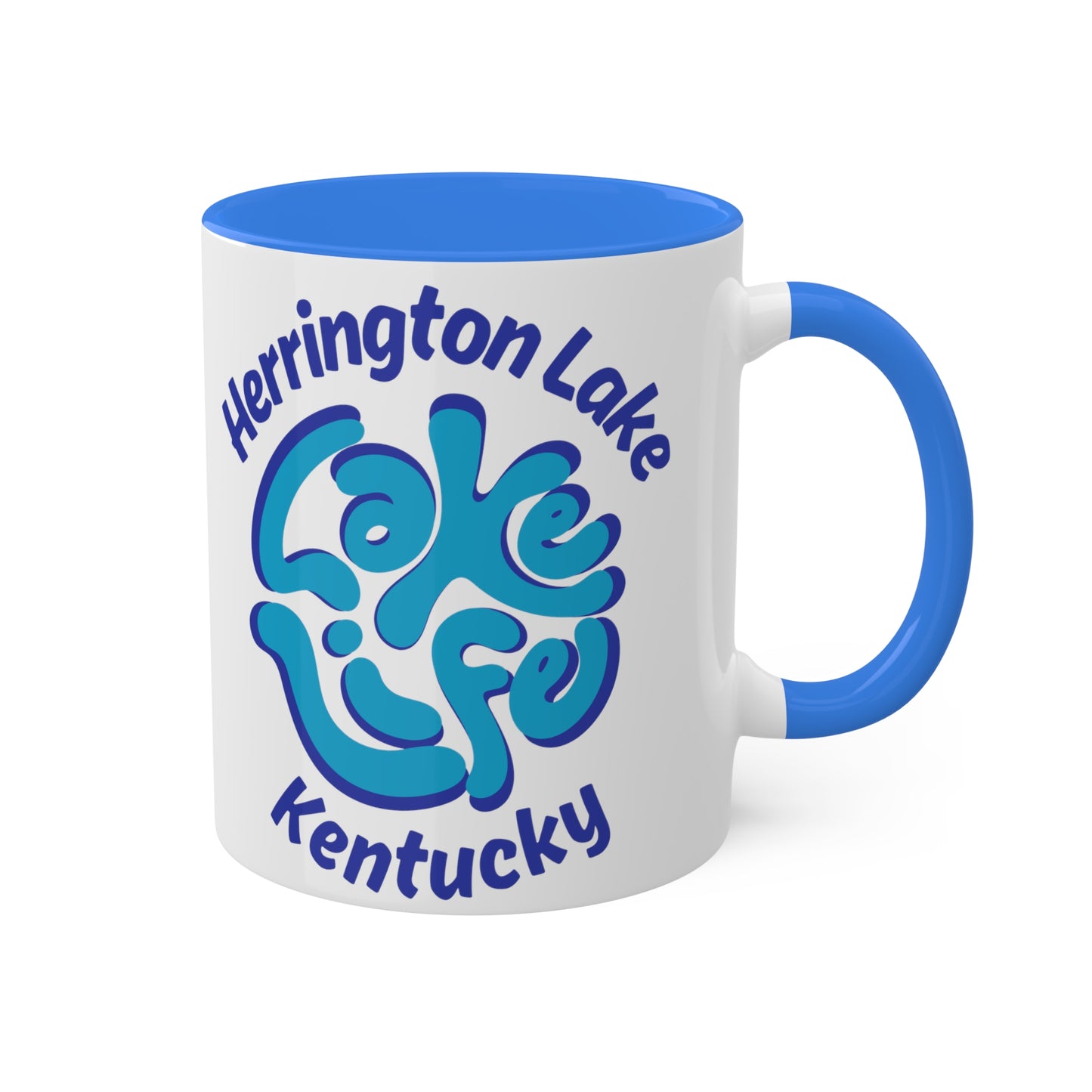 Herrington "Lake Life" Colorful Accent Mugs, 11oz