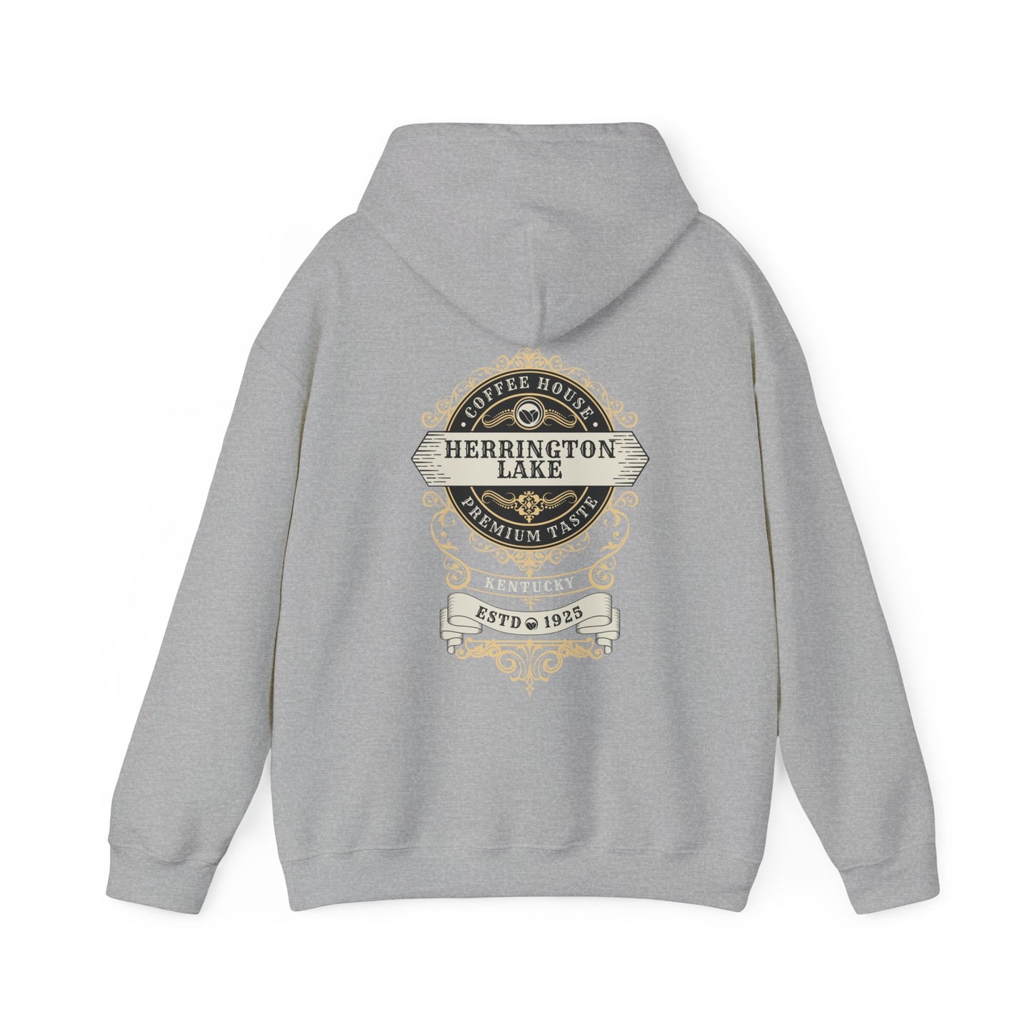 "Premium Taste" Coffee House Collection Double-Sided Print Heavy Blend™ Hooded Sweatshirt