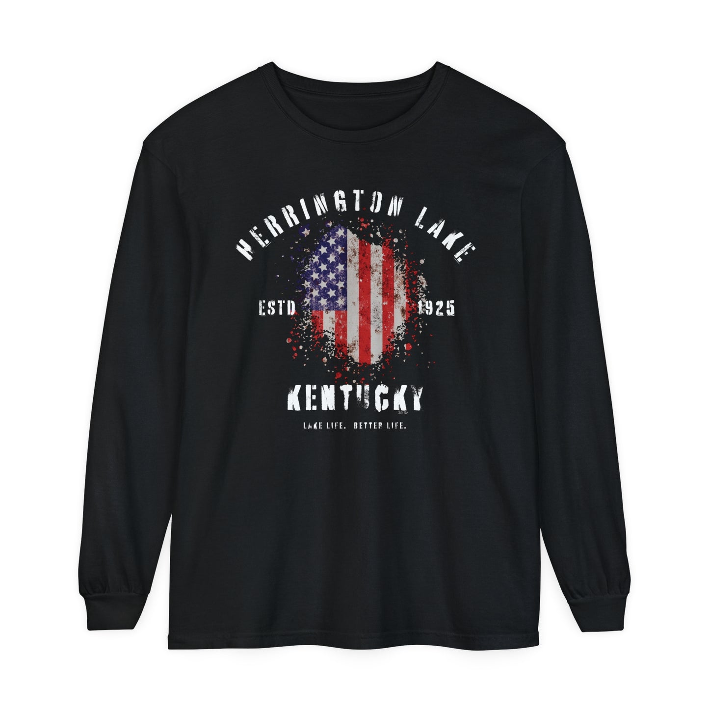 Herrington Lake Patriots Garment-Dyed Premium Comfort Colors™ Long Sleeve T-Shirt