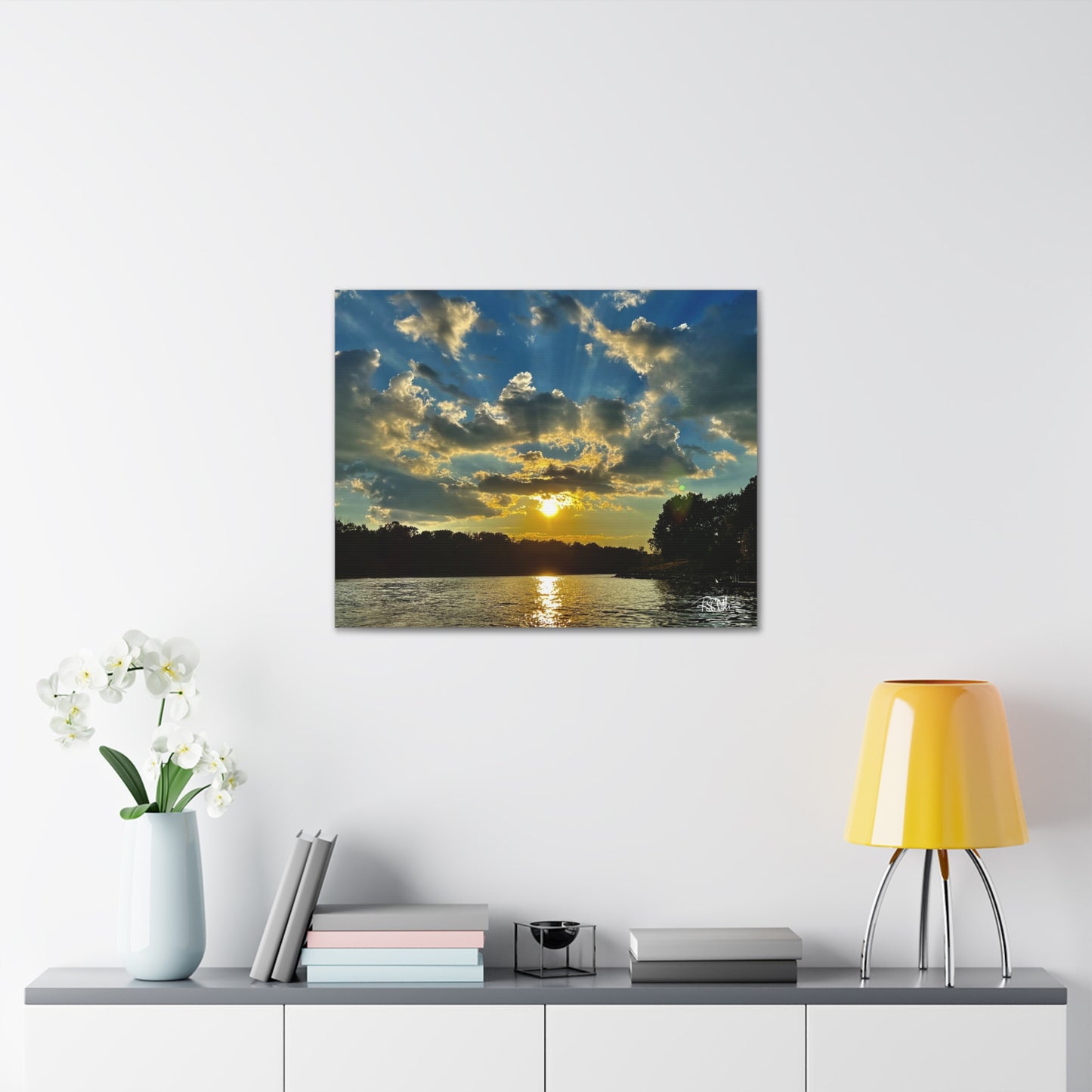 "Summer Sunset on Herrington -1" Canvas Gallery Wraps