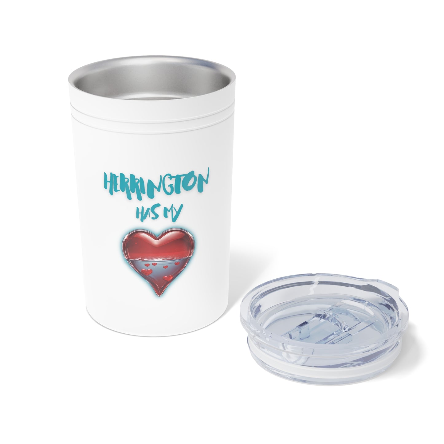 "Herrington Has My Heart" Vacuum Insulated Tumbler/Can Insulator, 11oz