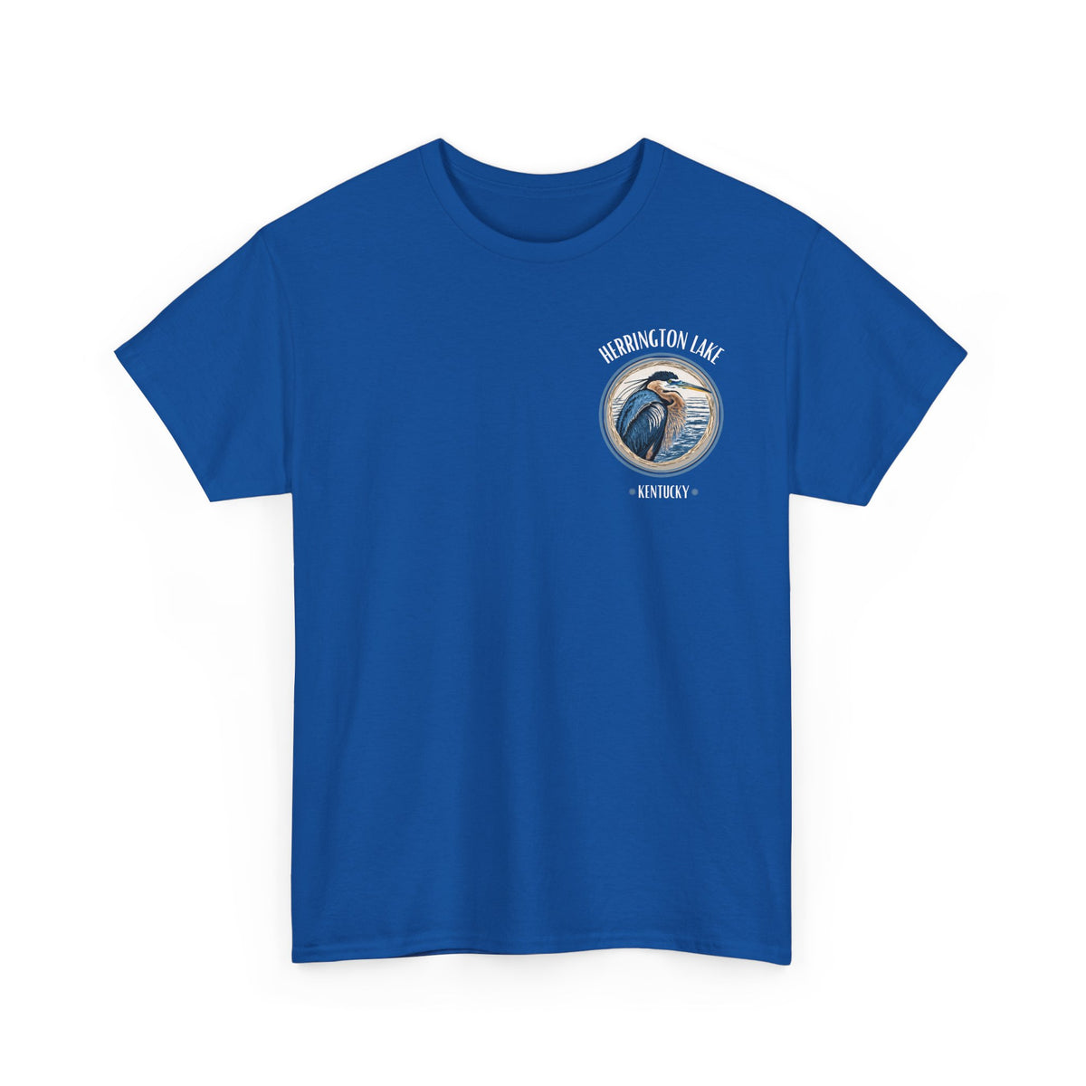 Great Blue Heron - Double-Sided Herrington Wildlife Collection Cotton Tee