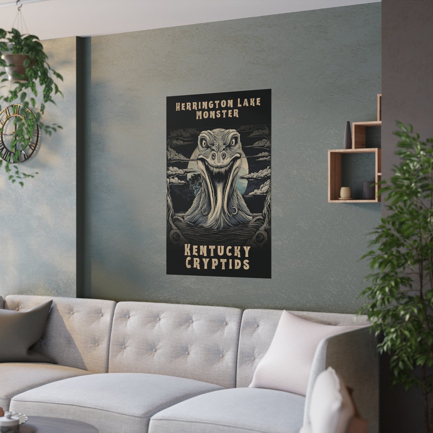 Herrington Lake Monster - Kentucky Cryptids Satin Poster (210gsm)