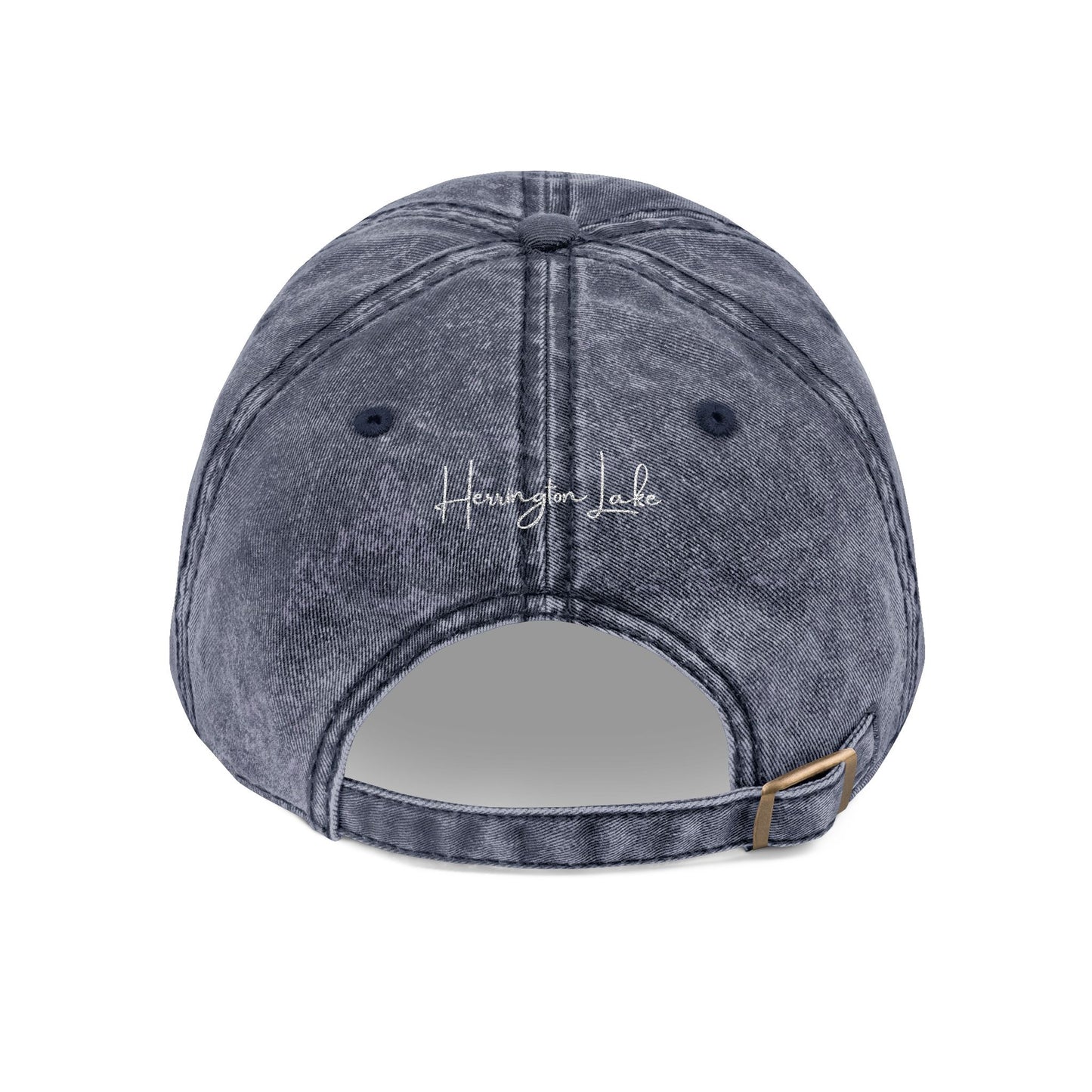 Embroidered Herrington Lake Nautical Collection Vintage Cap (Embroidery with Back Logo)