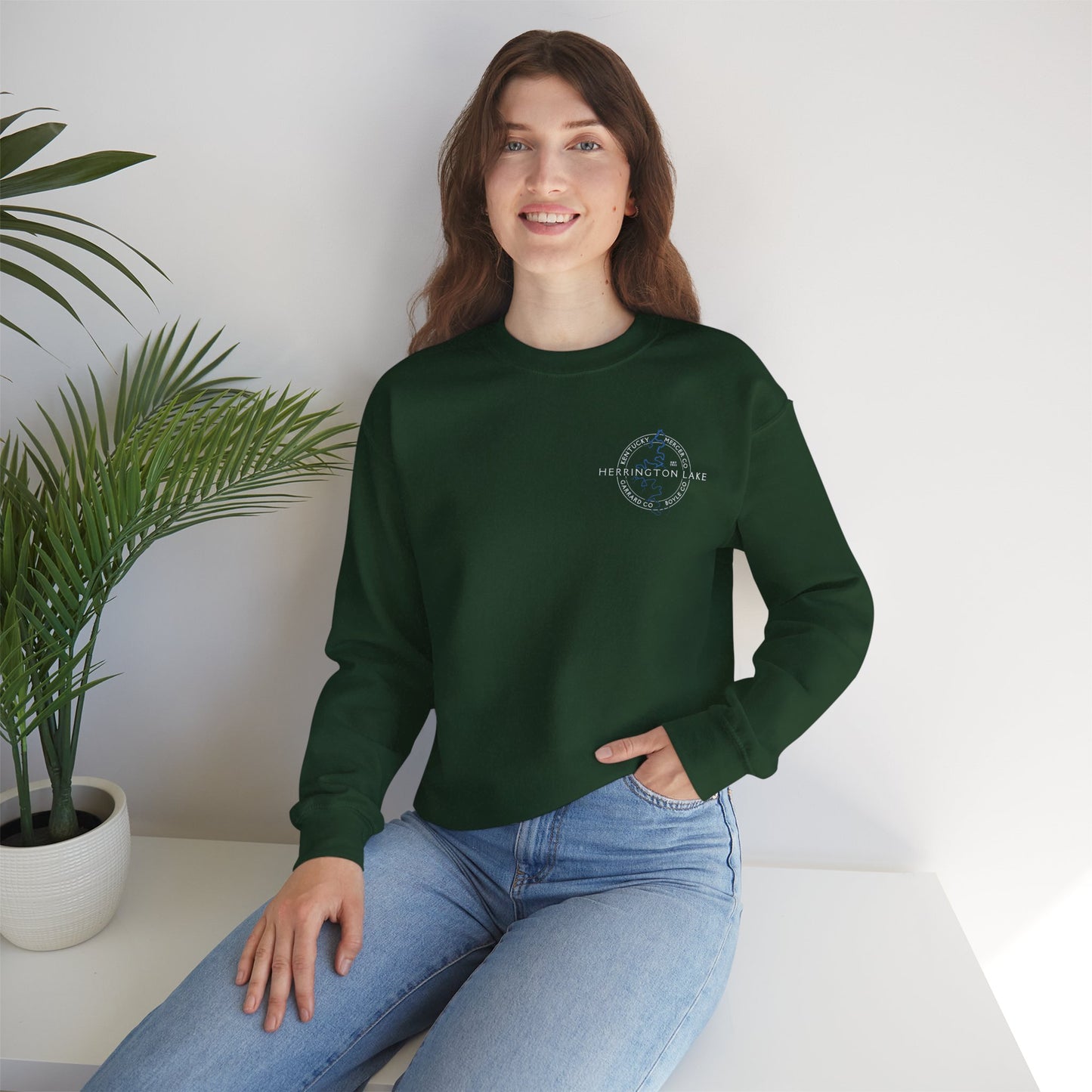 "The Classic" Herrington Lake and County Double-Sided Print Unisex Heavy Blend™ Crewneck Sweatshirt