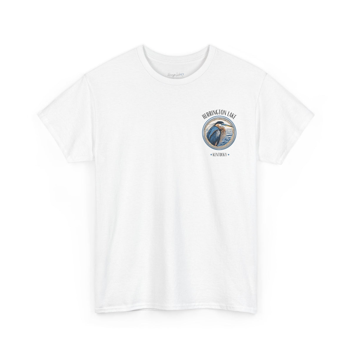 Great Blue Heron - Double-Sided Herrington Wildlife Collection Cotton Tee