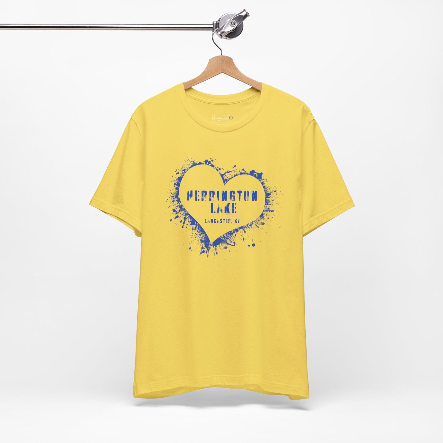 Herrington Lake Heart & Hometown Jersey Knit Cotton Tee (Lancaster, KY)