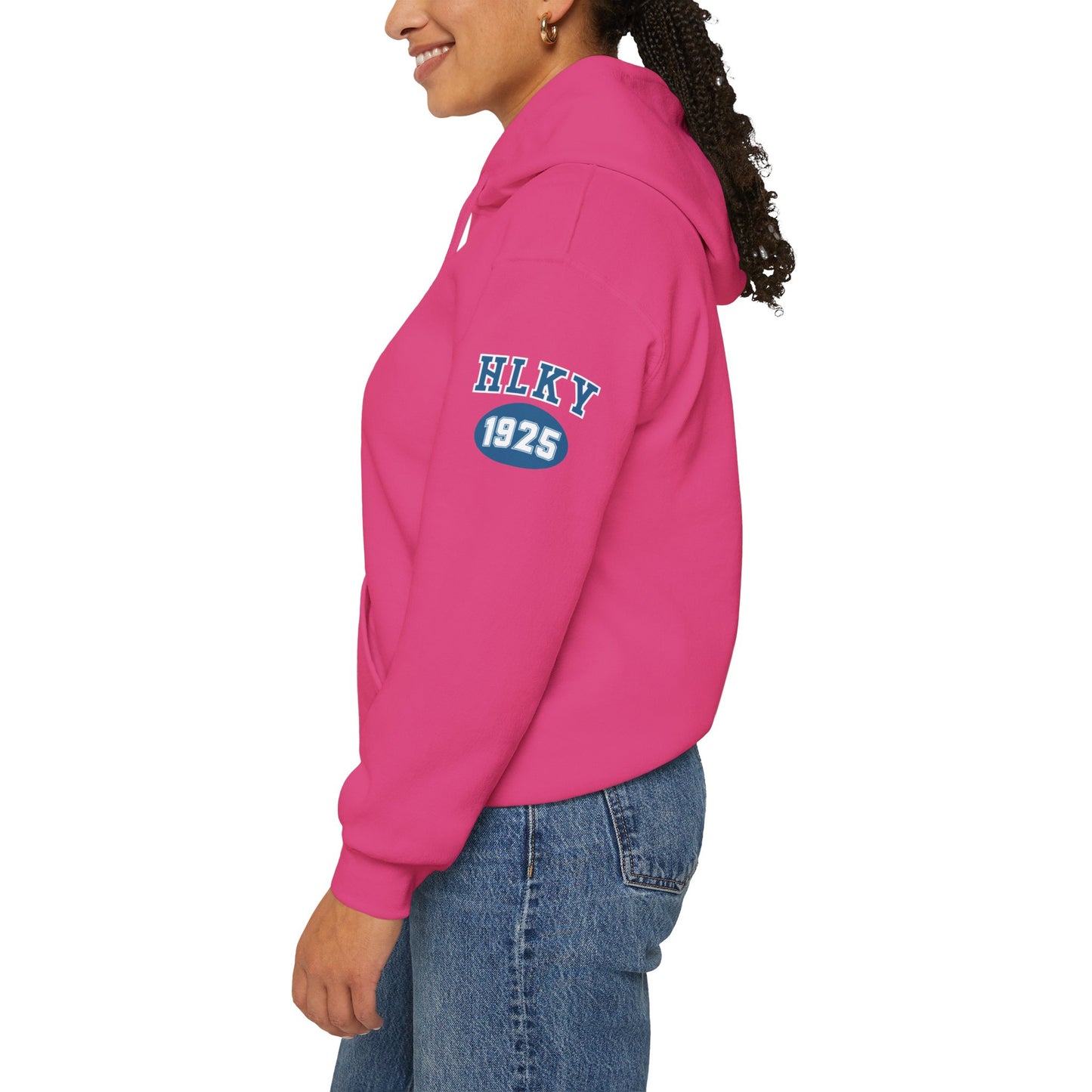 Herrington Lake Collegiate Collection Unisex Heavy Blend™ Hooded Sweatshirt w/ Printed Sleeve Accent