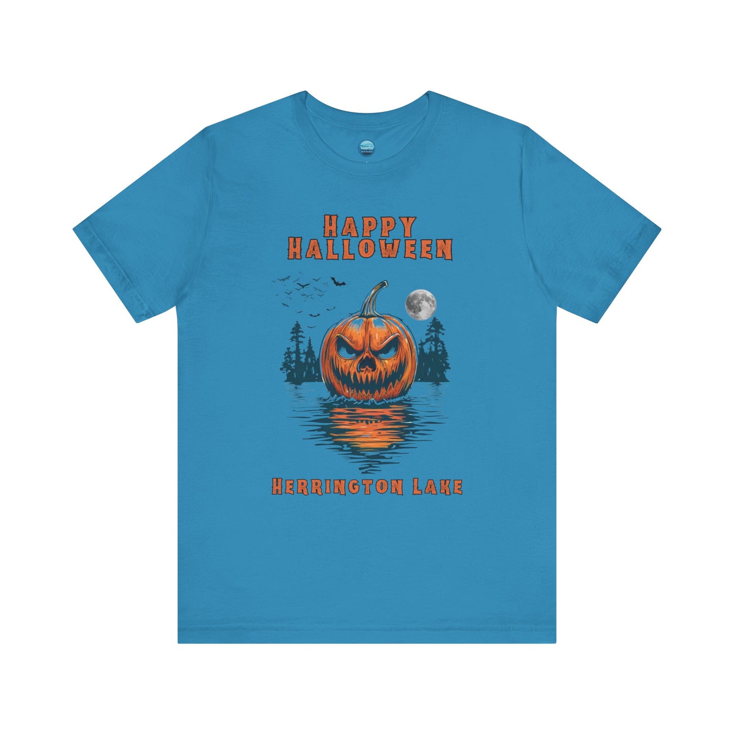 HAPPY HALLOWEEN From Herrington Unisex Jersey Knit Cotton Short Sleeve Tee