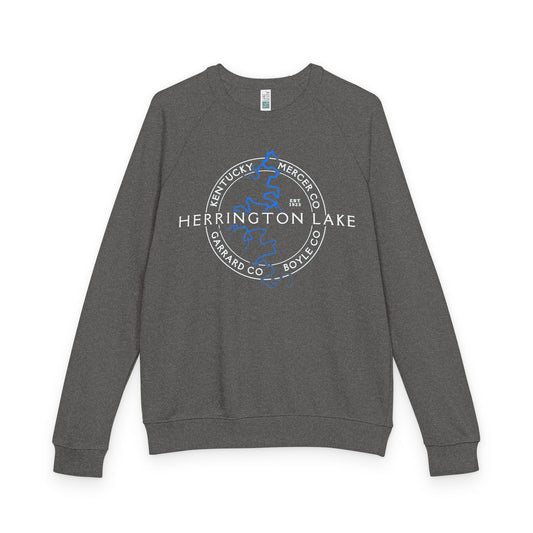 The "Classic" Herrington Lake and County Unisex French Terry Raglan Crewneck