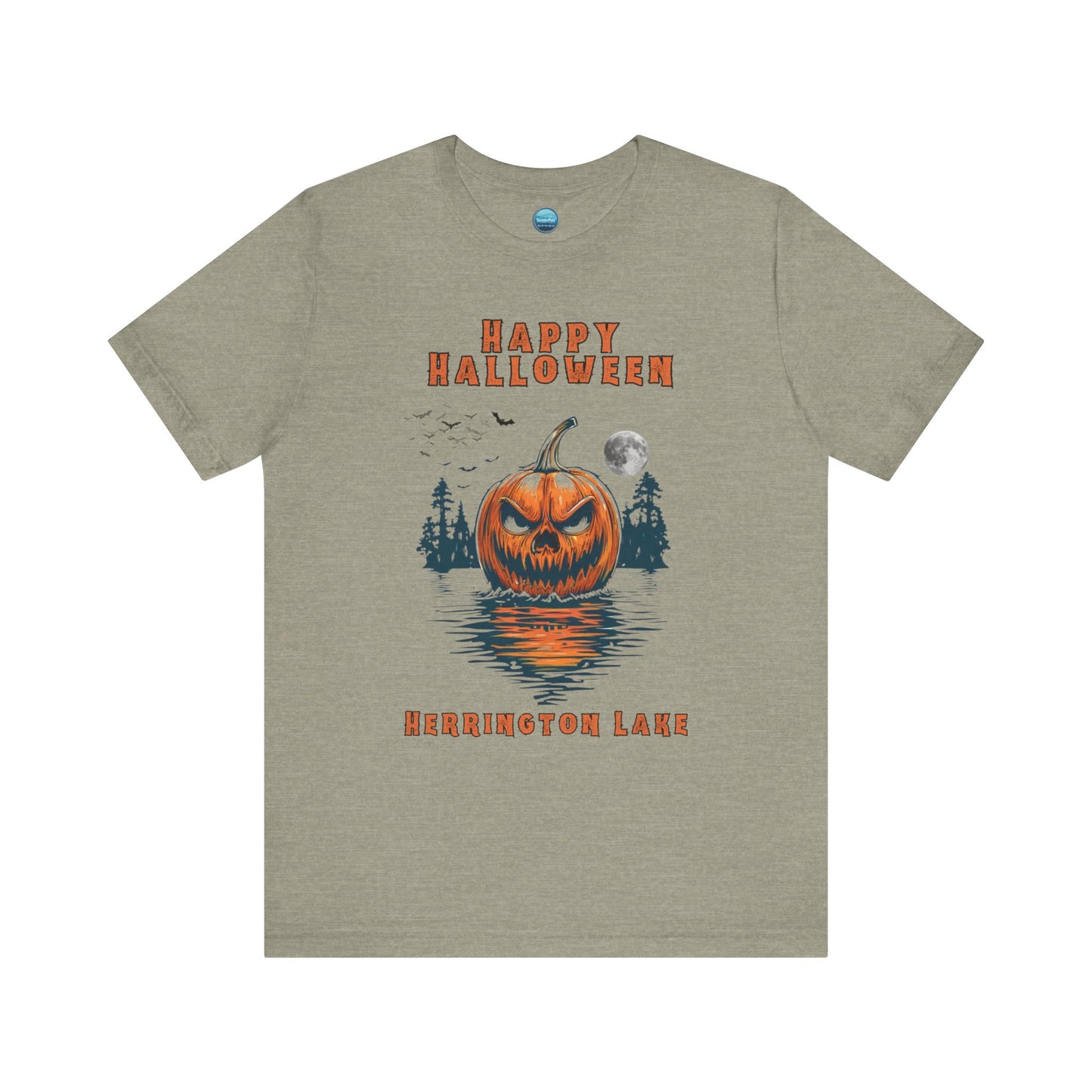 HAPPY HALLOWEEN From Herrington Unisex Jersey Knit Cotton Short Sleeve Tee