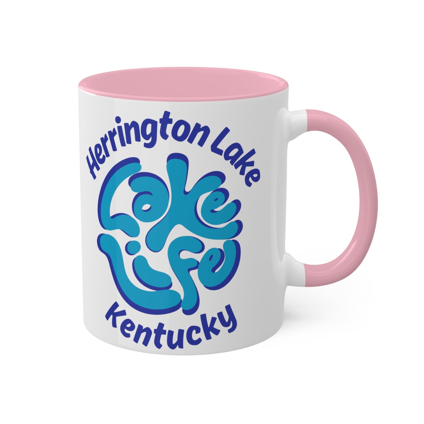 Herrington "Lake Life" Colorful Accent Mugs, 11oz