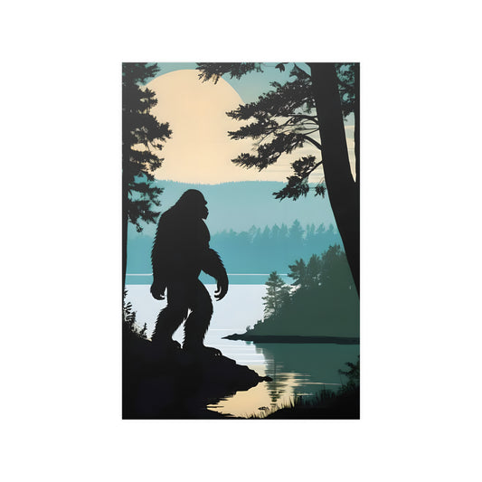 Bigfoot in the Bluegrass Satin Poster (210gsm)