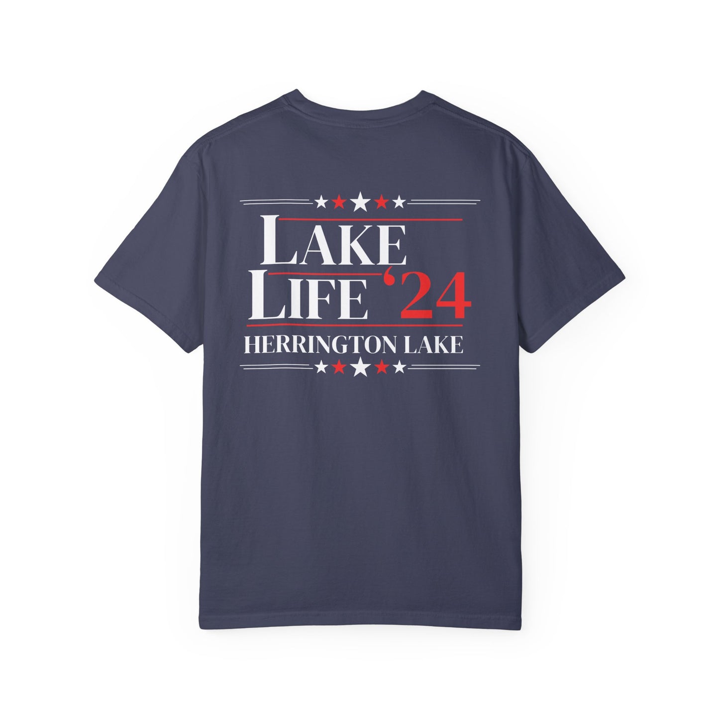 Herrington Lake Patriots Lake Life Election 24 Double-Sided Premium Garment-Dyed Comfort Colors TShirt