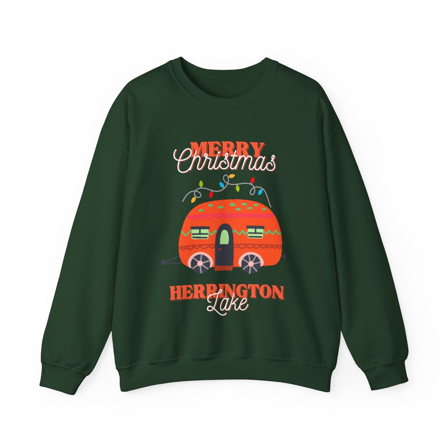 "It's A Camper Christmas" Herrington Lake Heavy Blend™ Crewneck Sweatshirt