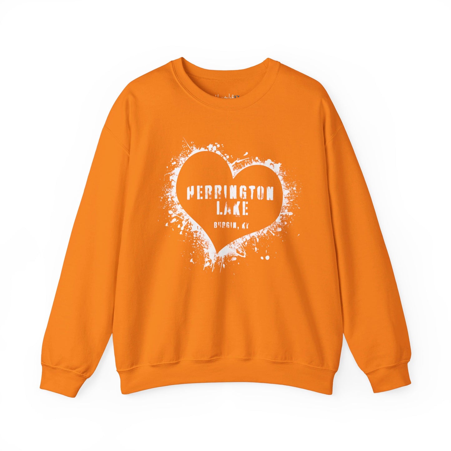 Herrington Lake Heart & Hometown Unisex Heavy Blend™ Crewneck Sweatshirt (Burgin, KY)