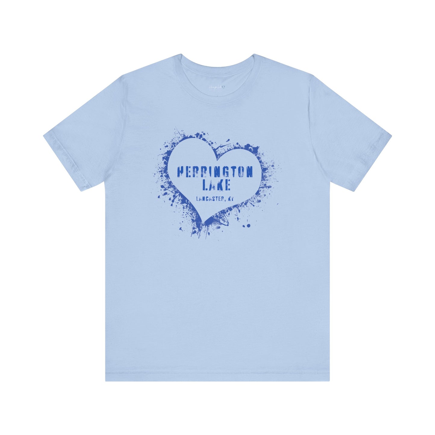 Herrington Lake Heart & Hometown Jersey Knit Cotton Tee (Lancaster, KY)