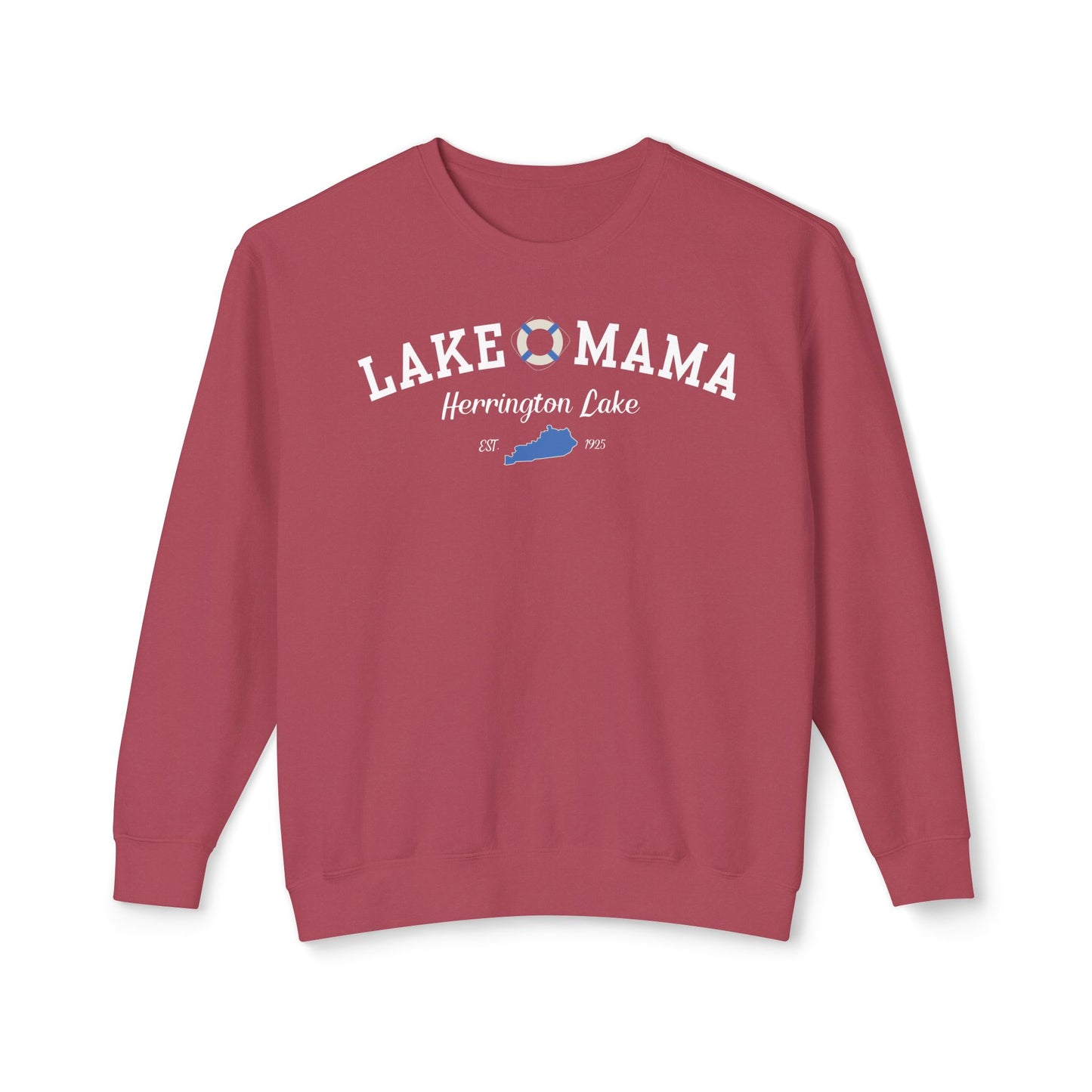 "Lake Mama" Lightweight Crewneck Sweatshirt by Comfort Colors