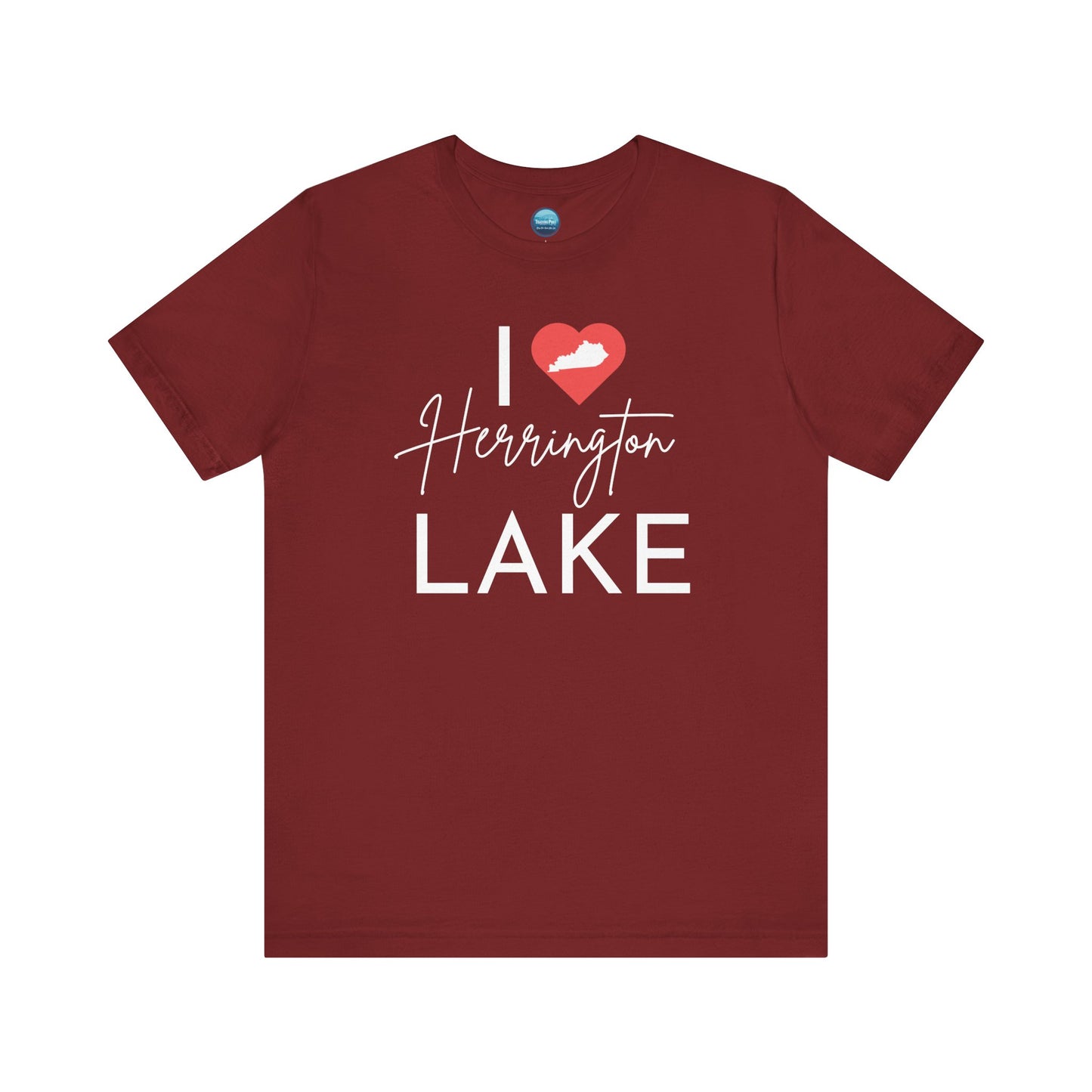 I ❤️ Herrington Lake Unisex Jersey Knit Cotton Short Sleeve Tee