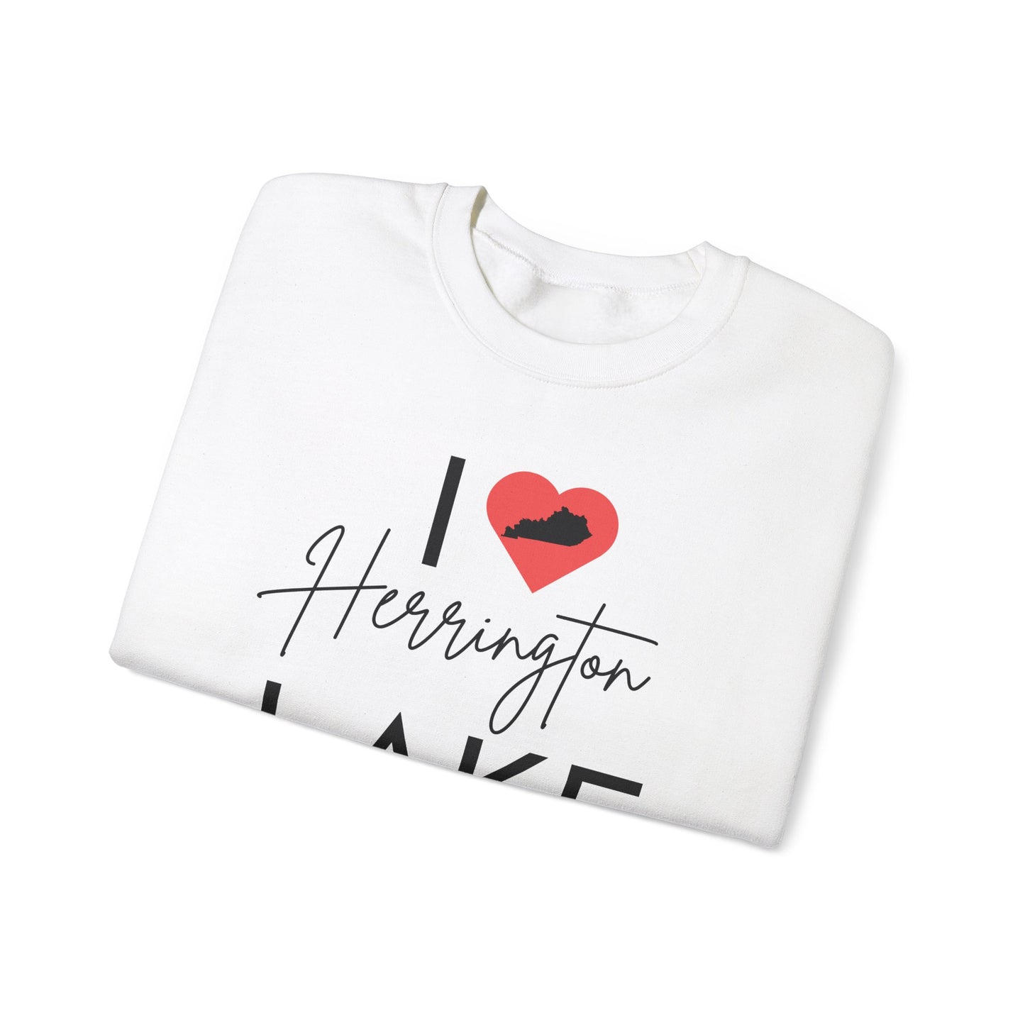 I ❤️ Herrington Lake Heavy Blend™ Crewneck Sweatshirt