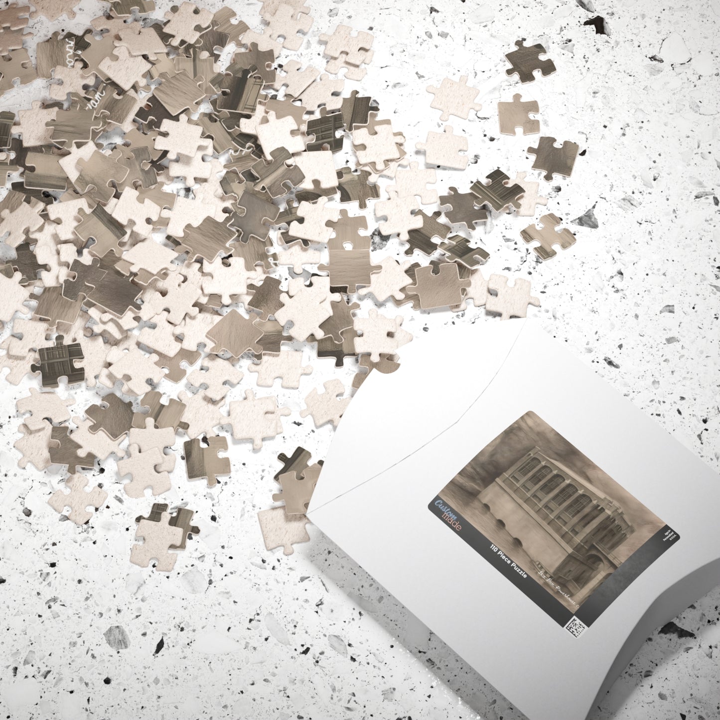 Dix Dam Powerhouse c. 1925 in Pencil Jigsaw Puzzle (110, 252, 500 & 1000 pieces)