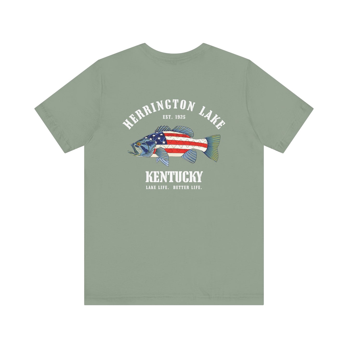 Herrington Lake Patriots All-American Angler Jersey Knit Cotton Tee