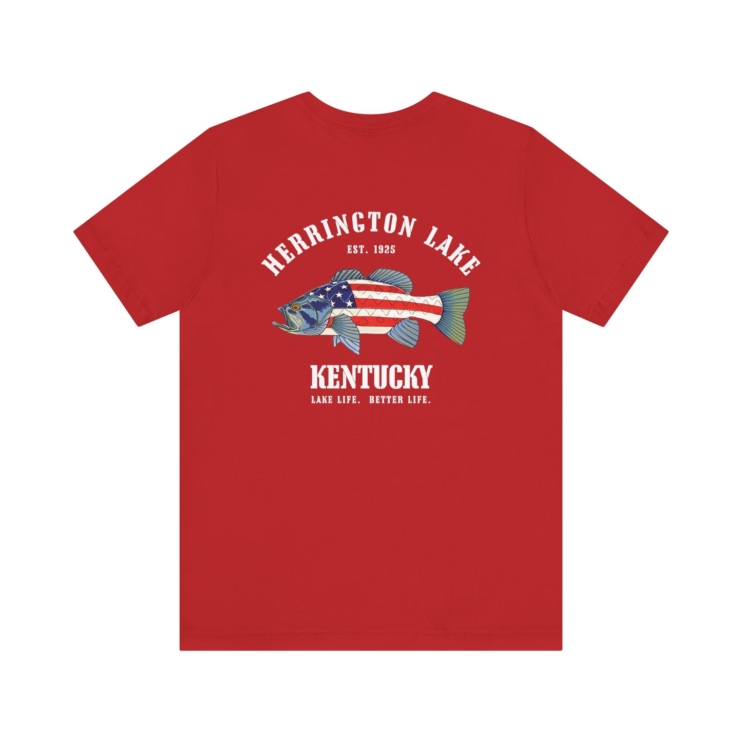 Herrington Lake Patriots All-American Angler Jersey Knit Cotton Tee