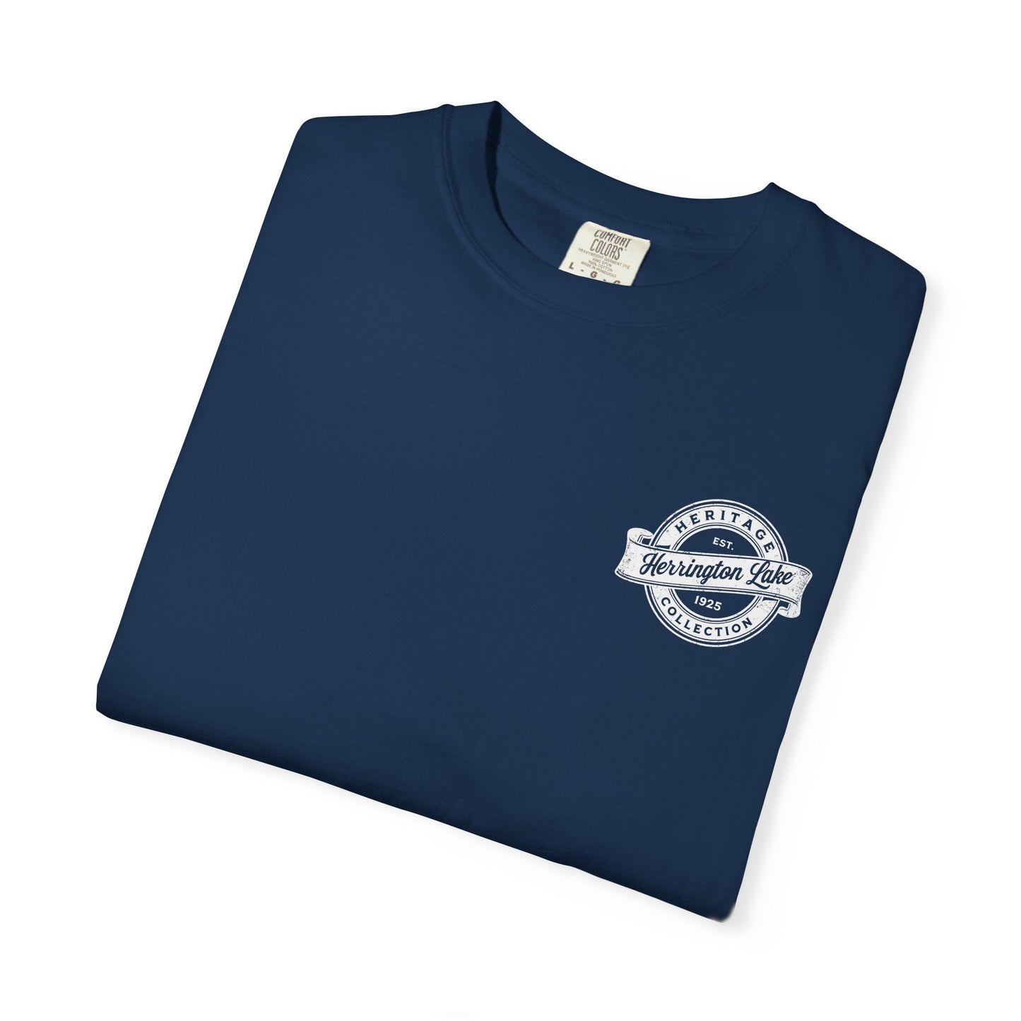 Vintage Herrington Lake Heritage Collection Premium Garment-Dyed Comfort Colors TShirt (Double-Sided Print)