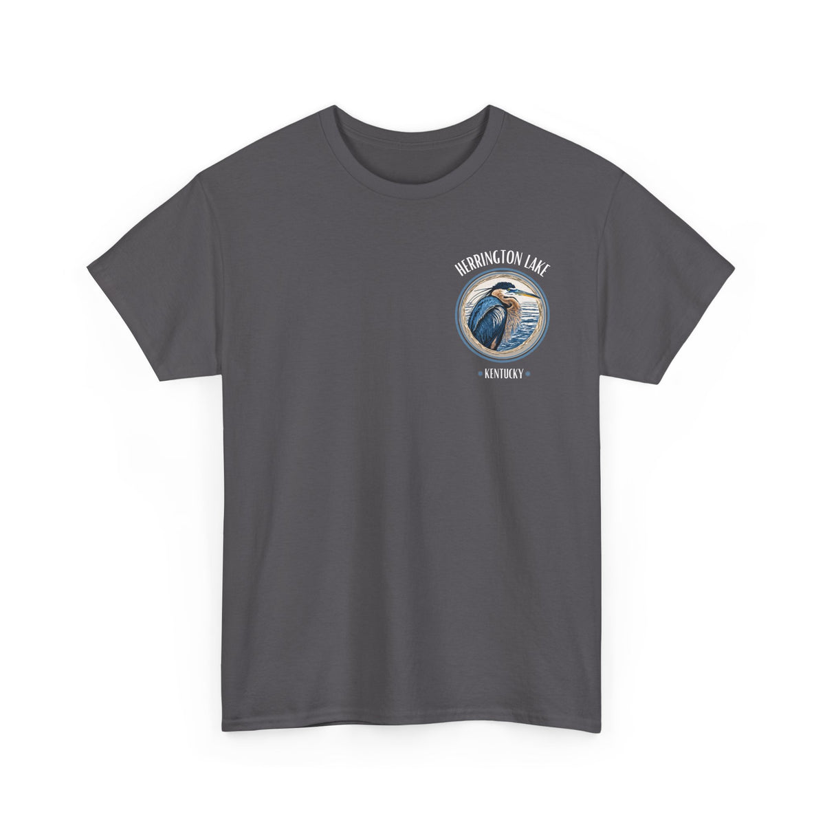 Great Blue Heron - Double-Sided Herrington Wildlife Collection Cotton Tee