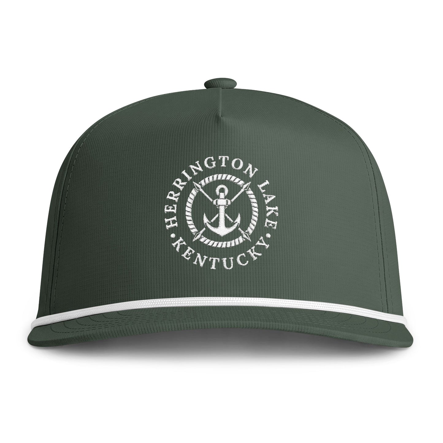 Herringotn Lake Embroidered Nautical Collection Sunwashed Rope Cap