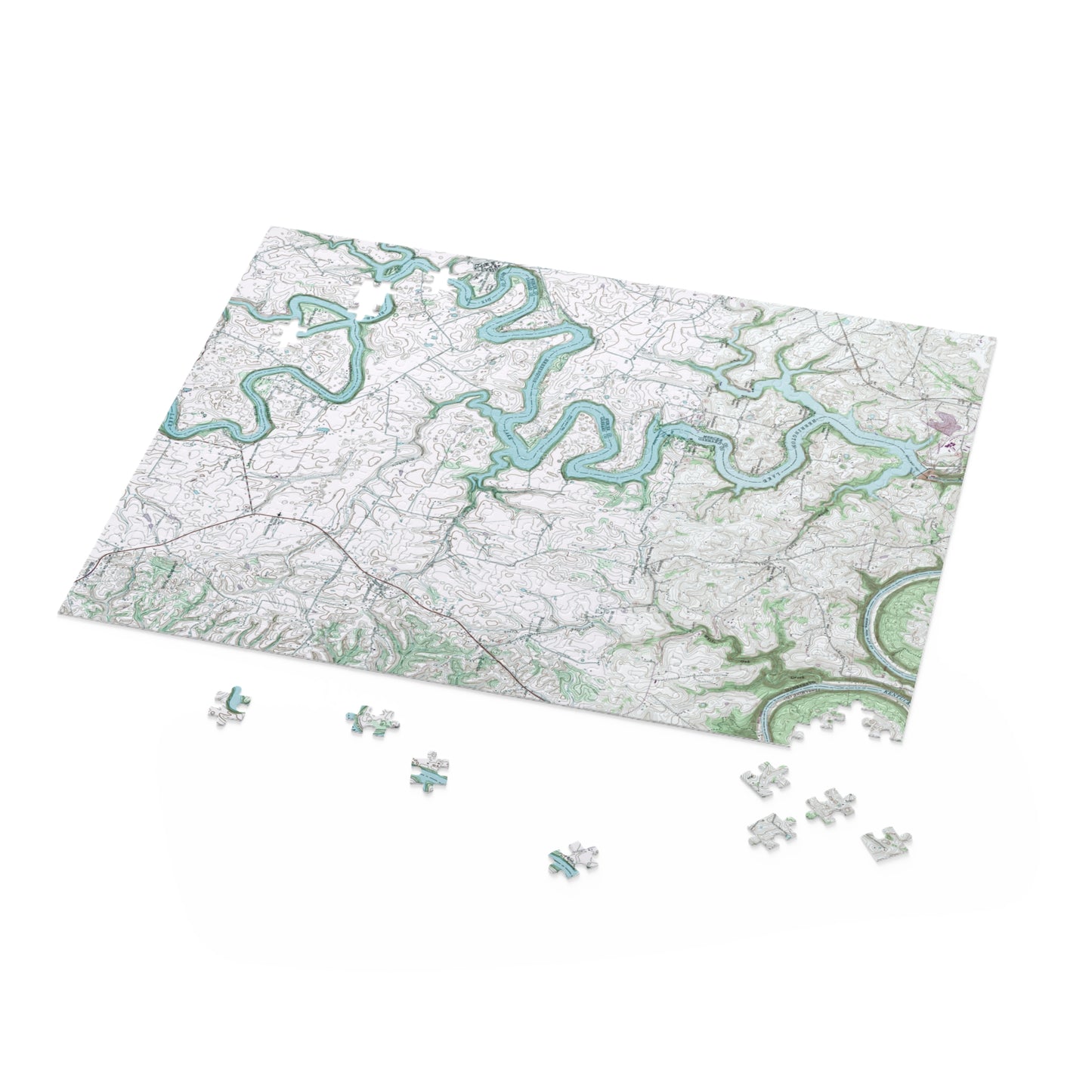 Herrington Lake 1952 Topography Map Puzzle (252, 500-Piece)