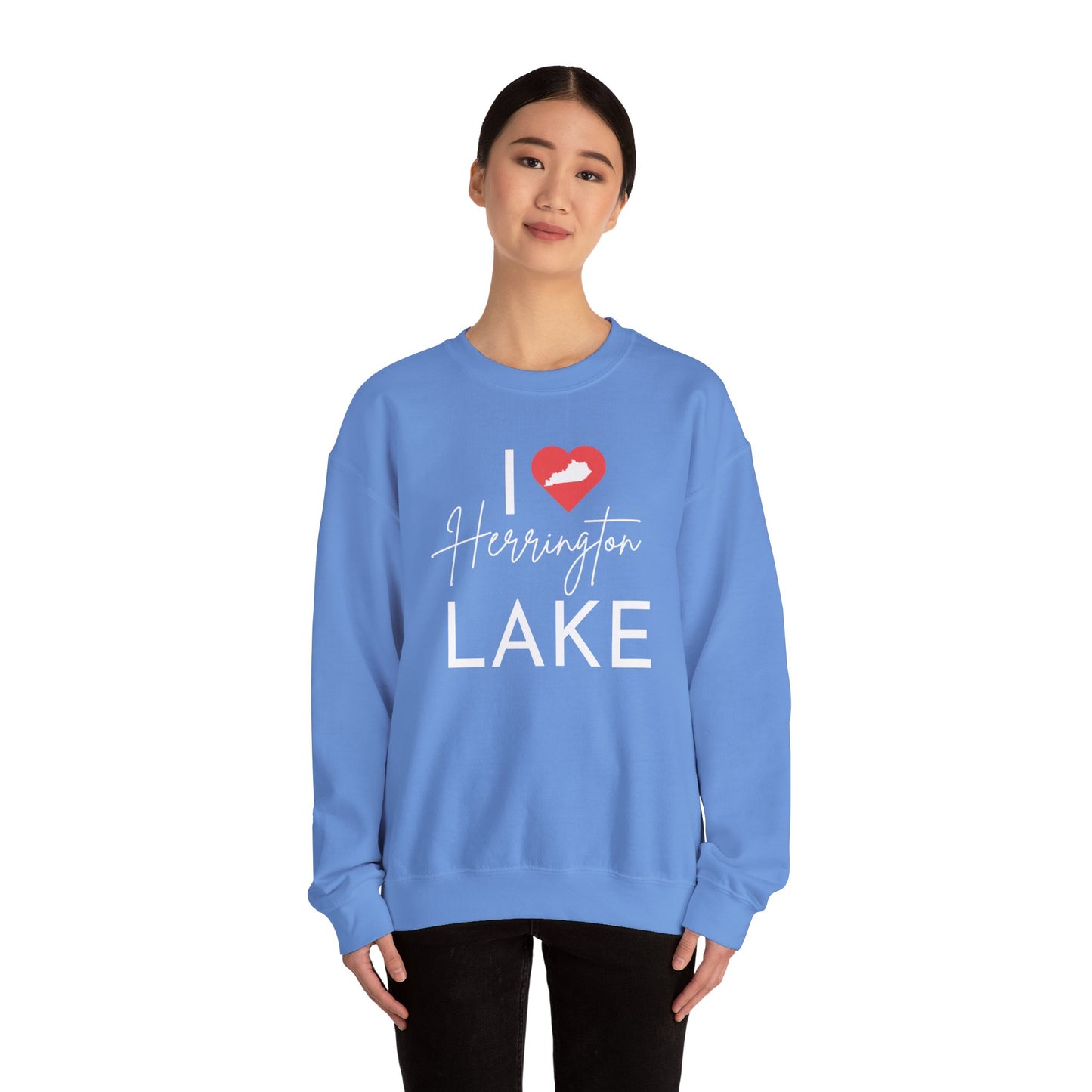 I ❤️ Herrington Lake Heavy Blend™ Crewneck Sweatshirt