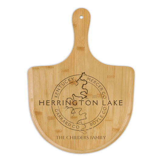 Custom Personalized Herrington Lake Classic Collection Bamboo Pizza Board (Engraving)
