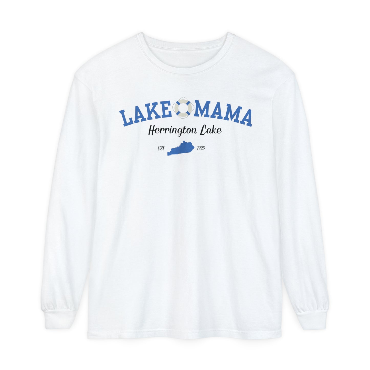 "Lake Mama" Garment-Dyed Premium Comfort Colors™ Long Sleeve T-Shirt