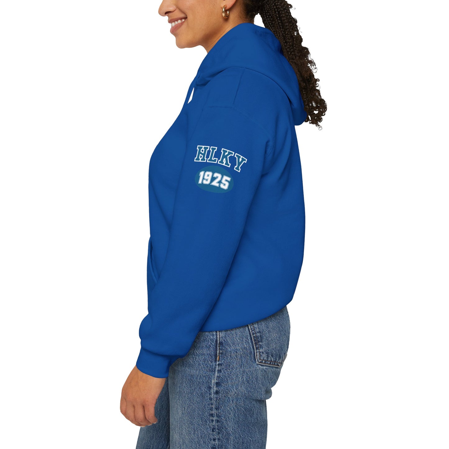 Herrington Lake Collegiate Collection Unisex Heavy Blend™ Hooded Sweatshirt w/ Printed Sleeve Accent