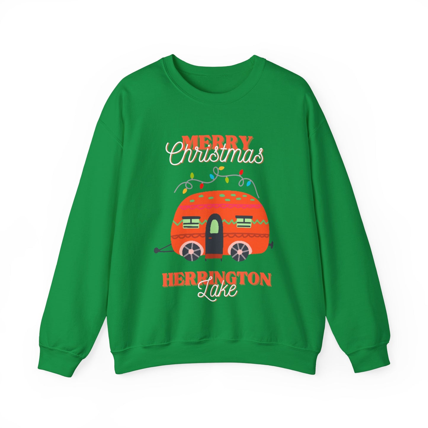 "It's A Camper Christmas" Herrington Lake Heavy Blend™ Crewneck Sweatshirt